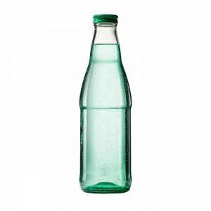 Eau pétillante 33 cl dans une bouteille en verre