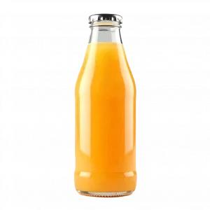 Bouteille de jus d'orange 33cl en verre