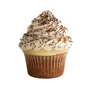 Photo d'un muffin avec une crème cappuccino